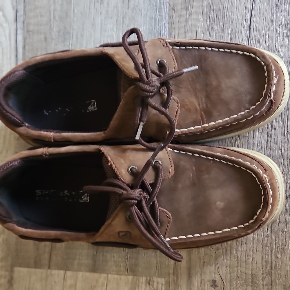 Sperrys Brown Leather Boat Shoes